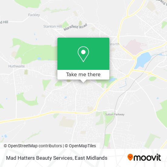 Mad Hatters Beauty Services map