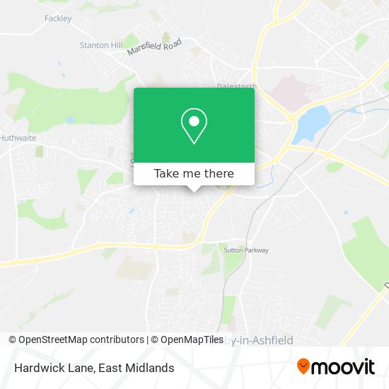 Hardwick Lane map
