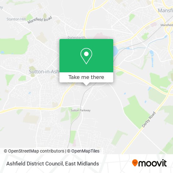 Ashfield District Council map