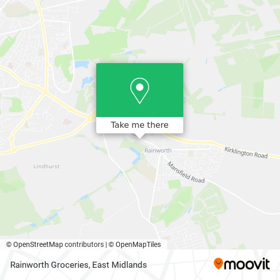 Rainworth Groceries map