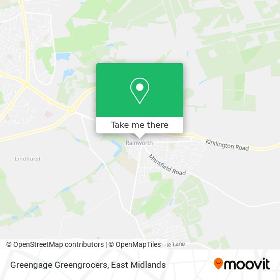 Greengage Greengrocers map