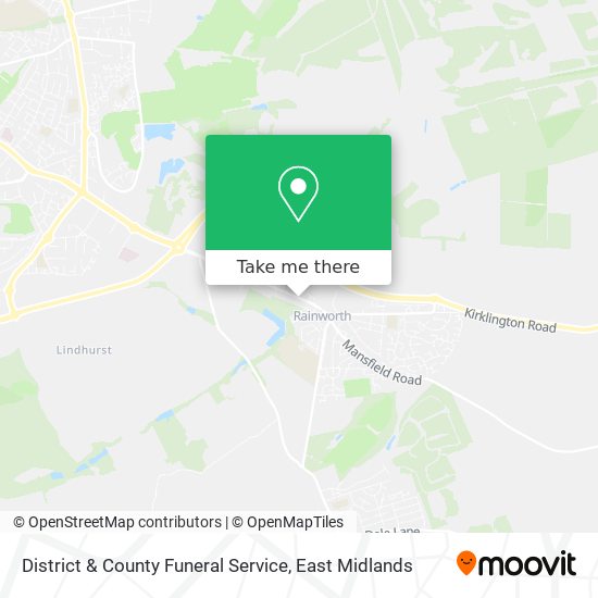 District & County Funeral Service map