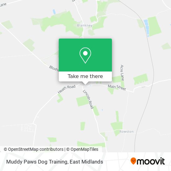 Muddy Paws Dog Training map