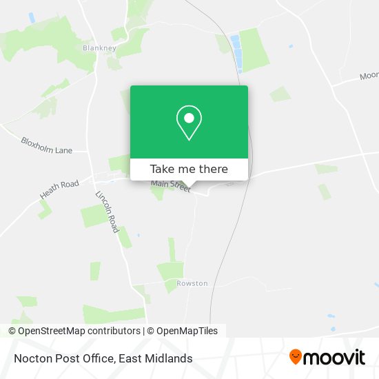 Nocton Post Office map