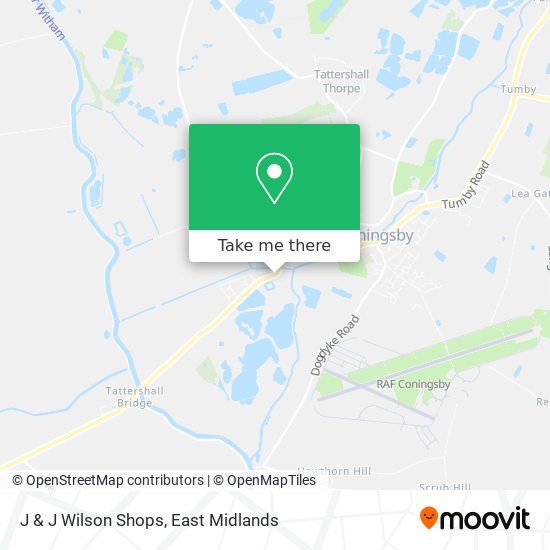 J & J Wilson Shops map