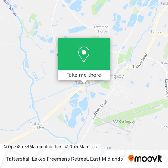 Tattershall Lakes Freeman's Retreat map