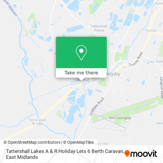 Tattershall Lakes A & R Holiday Lets 6 Berth Caravan map