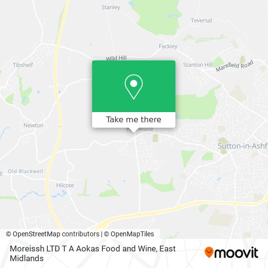 Moreissh LTD T A Aokas Food and Wine map
