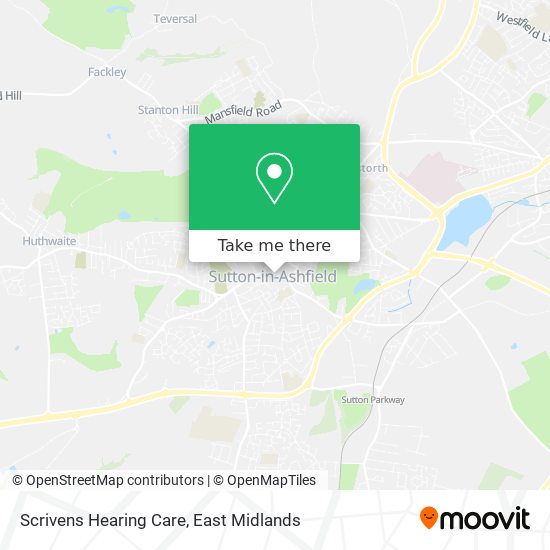 Scrivens Hearing Care map