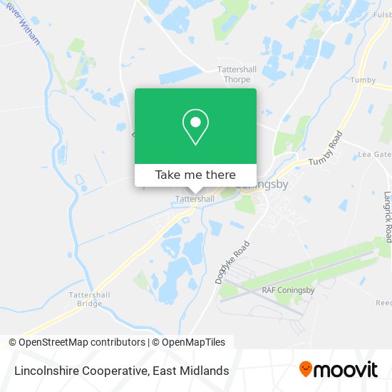 Lincolnshire Cooperative map
