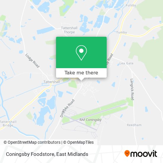 Coningsby Foodstore map