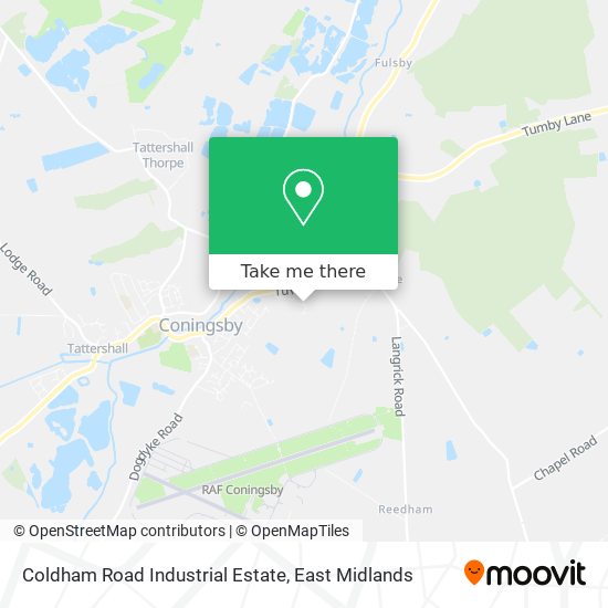 Coldham Road Industrial Estate map