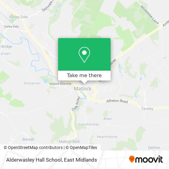 Alderwasley Hall School map