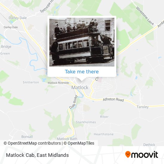 Matlock Cab map