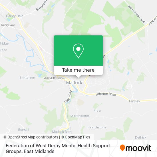 Federation of West Derby Mental Health Support Groups map