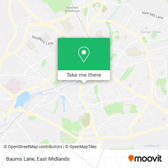 Baums Lane map