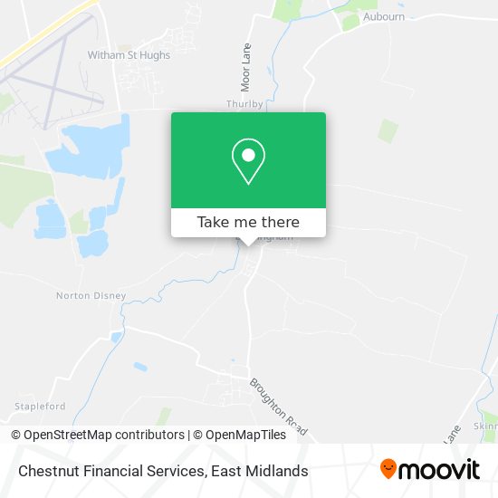 Chestnut Financial Services map