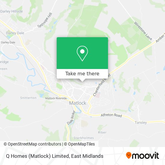 Q Homes (Matlock) Limited map