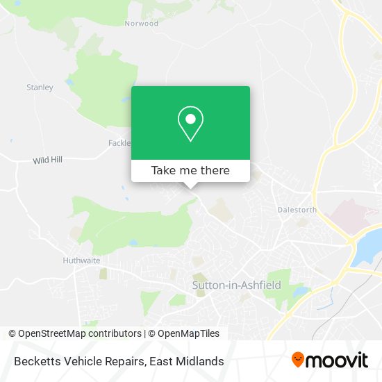 Becketts Vehicle Repairs map