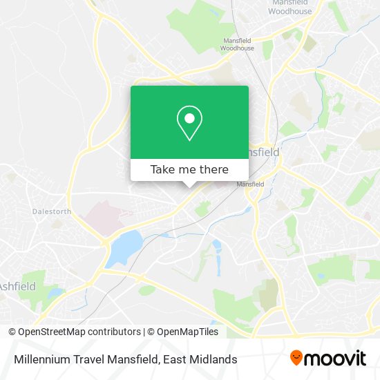 Millennium Travel Mansfield map