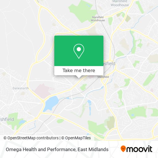 Omega Health and Performance map