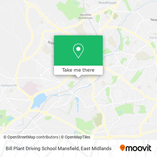 Bill Plant Driving School Mansfield map
