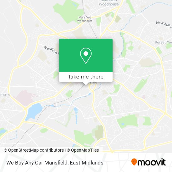 We Buy Any Car Mansfield map