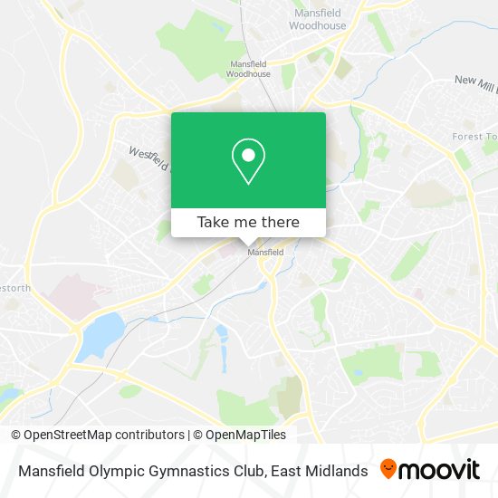 Mansfield Olympic Gymnastics Club map