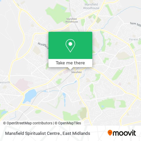 Mansfield Spiritualist Centre. map