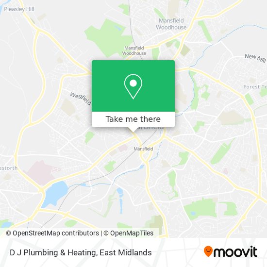 D J Plumbing & Heating map