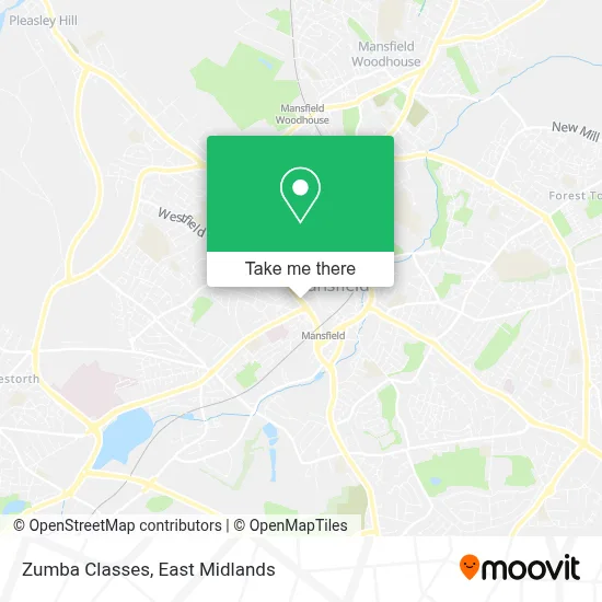 Zumba Classes map