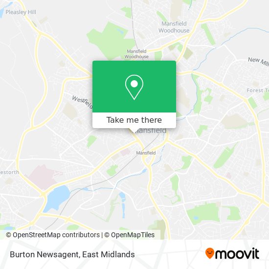 Burton Newsagent map