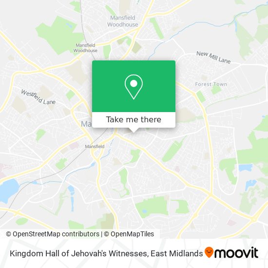 Kingdom Hall of Jehovah's Witnesses map