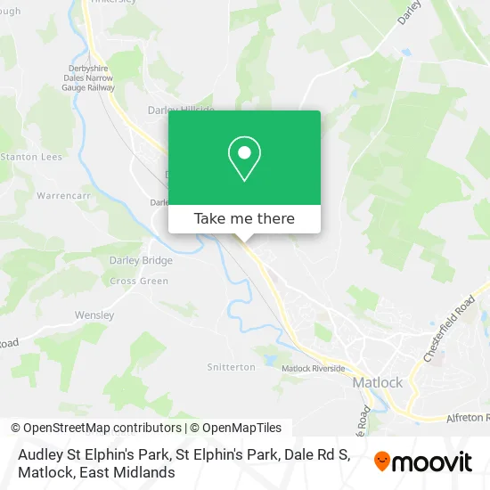 Audley St Elphin's Park, St Elphin's Park, Dale Rd S, Matlock map