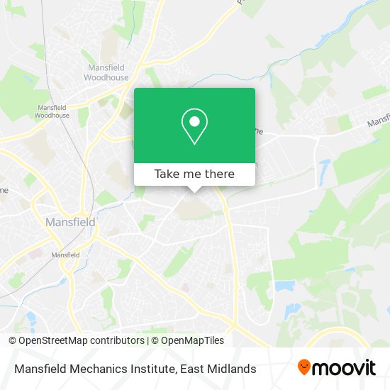 Mansfield Mechanics Institute map