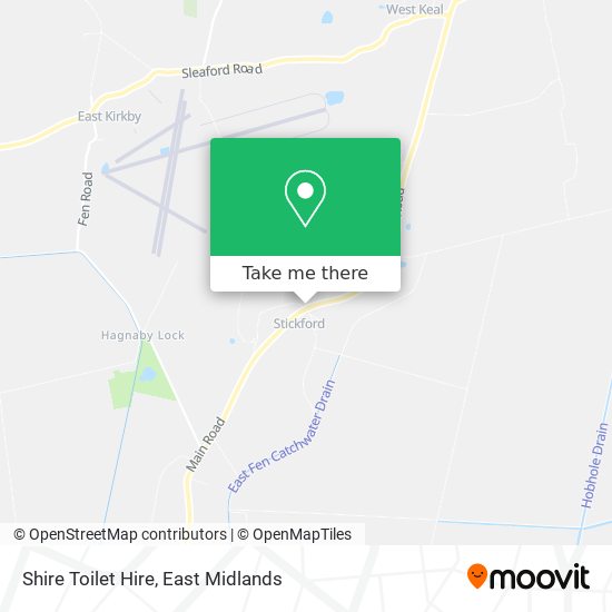 Shire Toilet Hire map