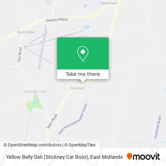 Yellow Belly Deli (Stickney Car Boot) map