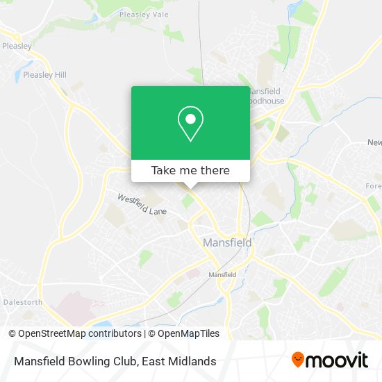 Mansfield Bowling Club map