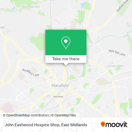 John Eastwood Hospice Shop map
