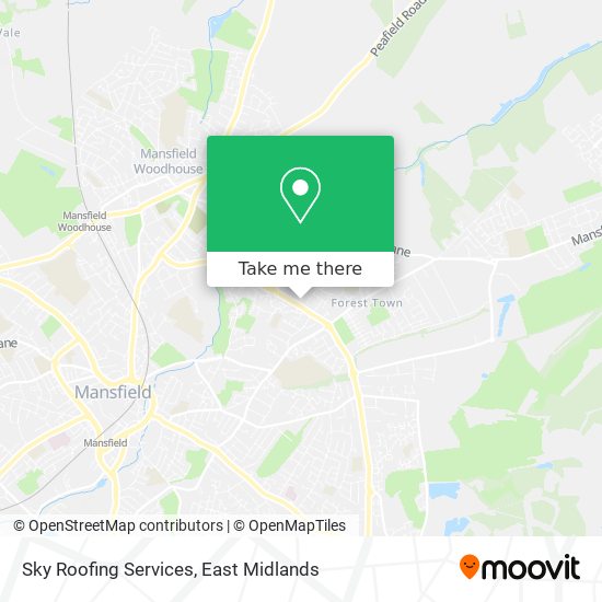 Sky Roofing Services map