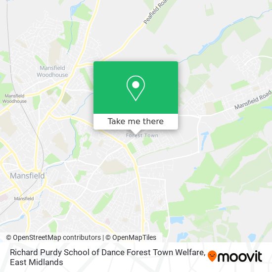 Richard Purdy School of Dance Forest Town Welfare map