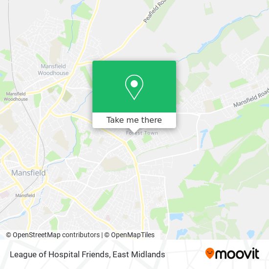 League of Hospital Friends map