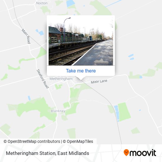 Metheringham Station map