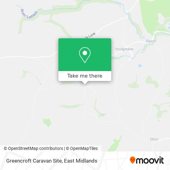 Greencroft Caravan Site map