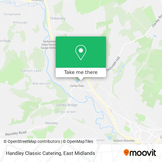 Handley Classic Catering map