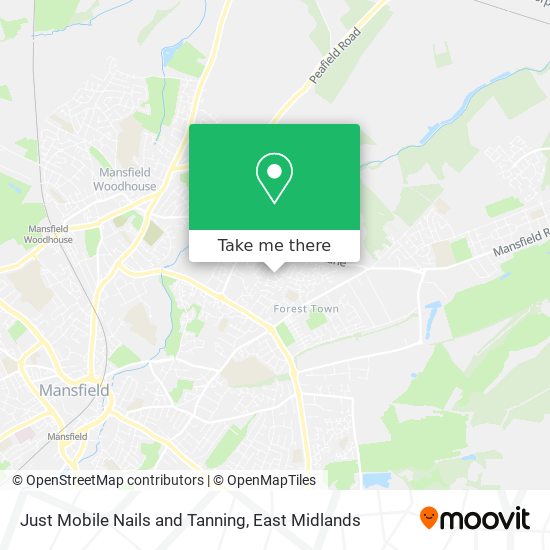 Just Mobile Nails and Tanning map