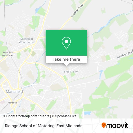 Ridings School of Motoring map