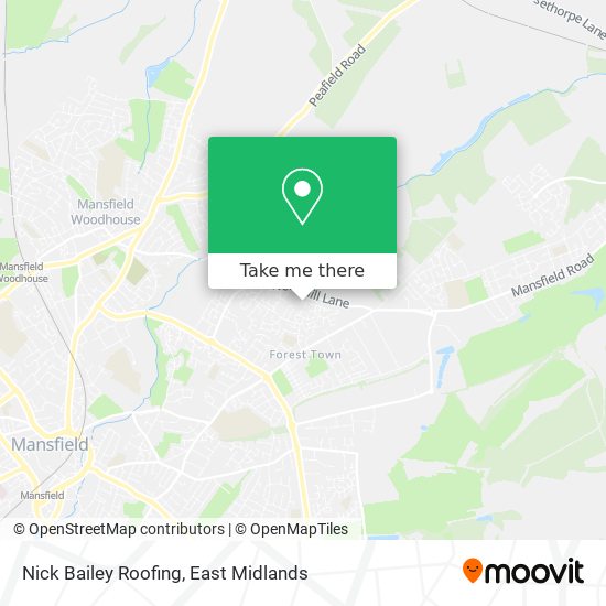 Nick Bailey Roofing map