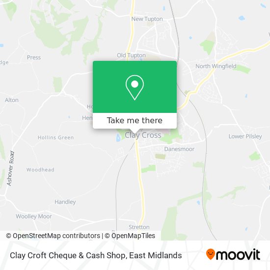 Clay Croft Cheque & Cash Shop map