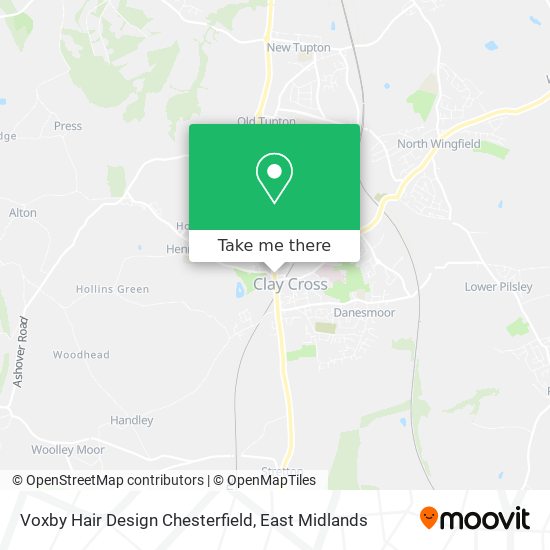 Voxby Hair Design Chesterfield map